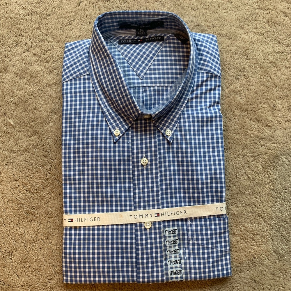NWT Men’s Tommy Hilfiger Shirt 17 1/2 36/37